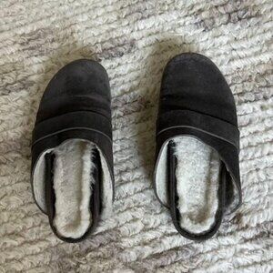 Brochu Walker Abbott shearling and suede Mules